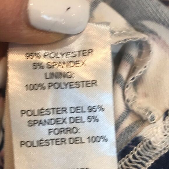 Nina Leonard Maxi Dress Medium Purple and White Floral - Picture 8 of 10